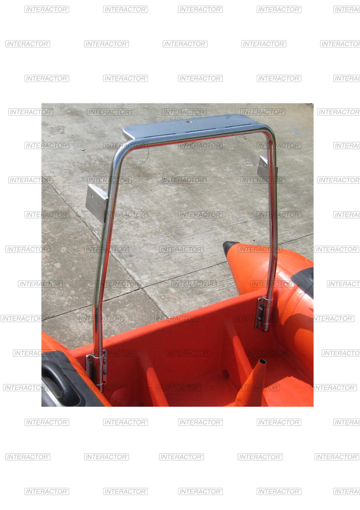 Stainless steel navigation frame - single tube