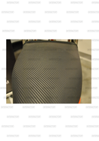 Seat cushion for ergonomic jockey seat - carbon style